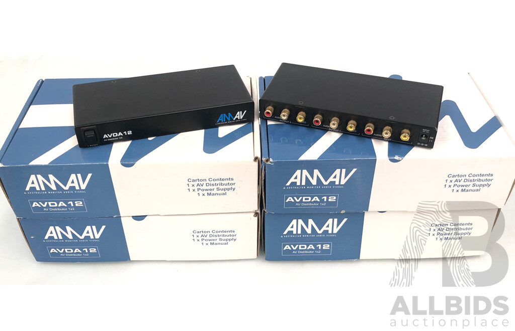 Australian Monitor AV Distributors - AVDA12 - Lot of Six - New
