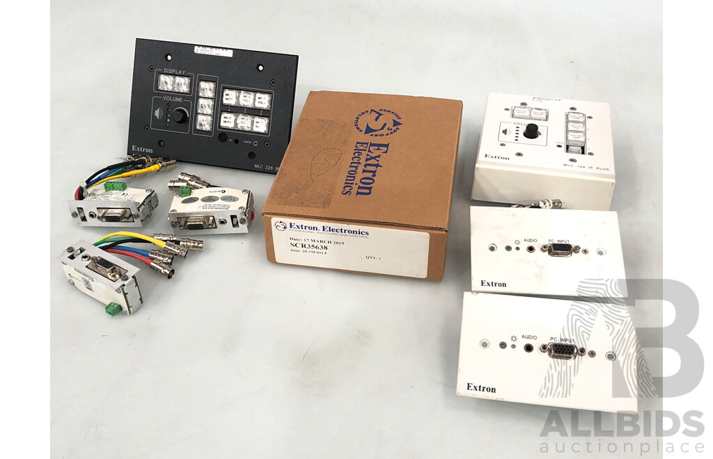 Selection of Extron Audio Visual Components - Lot of Eight
