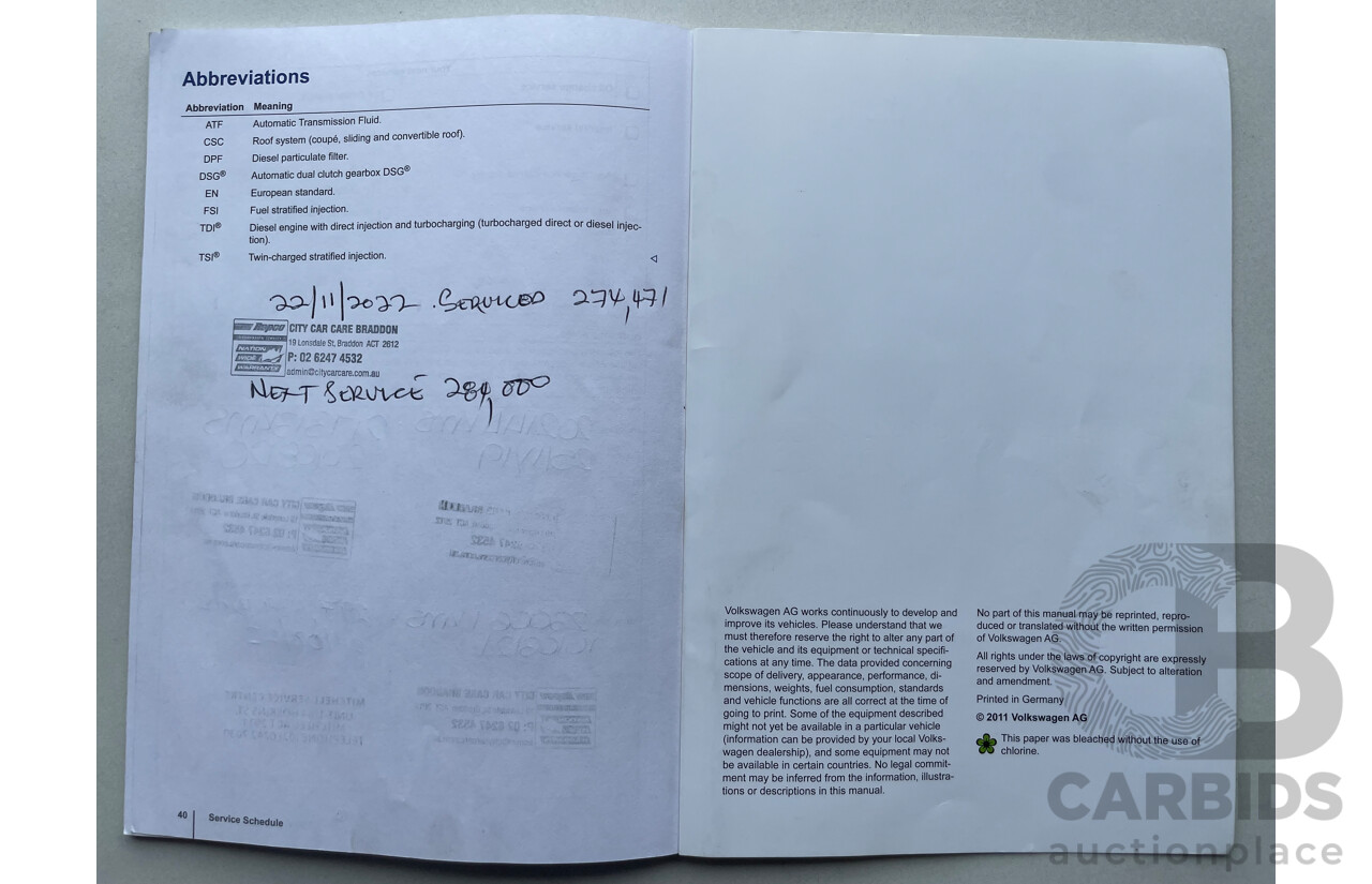 1/2012 Volkswagen Touareg V6 TDI 7P MY12 4d Wagon Silver 3.0L