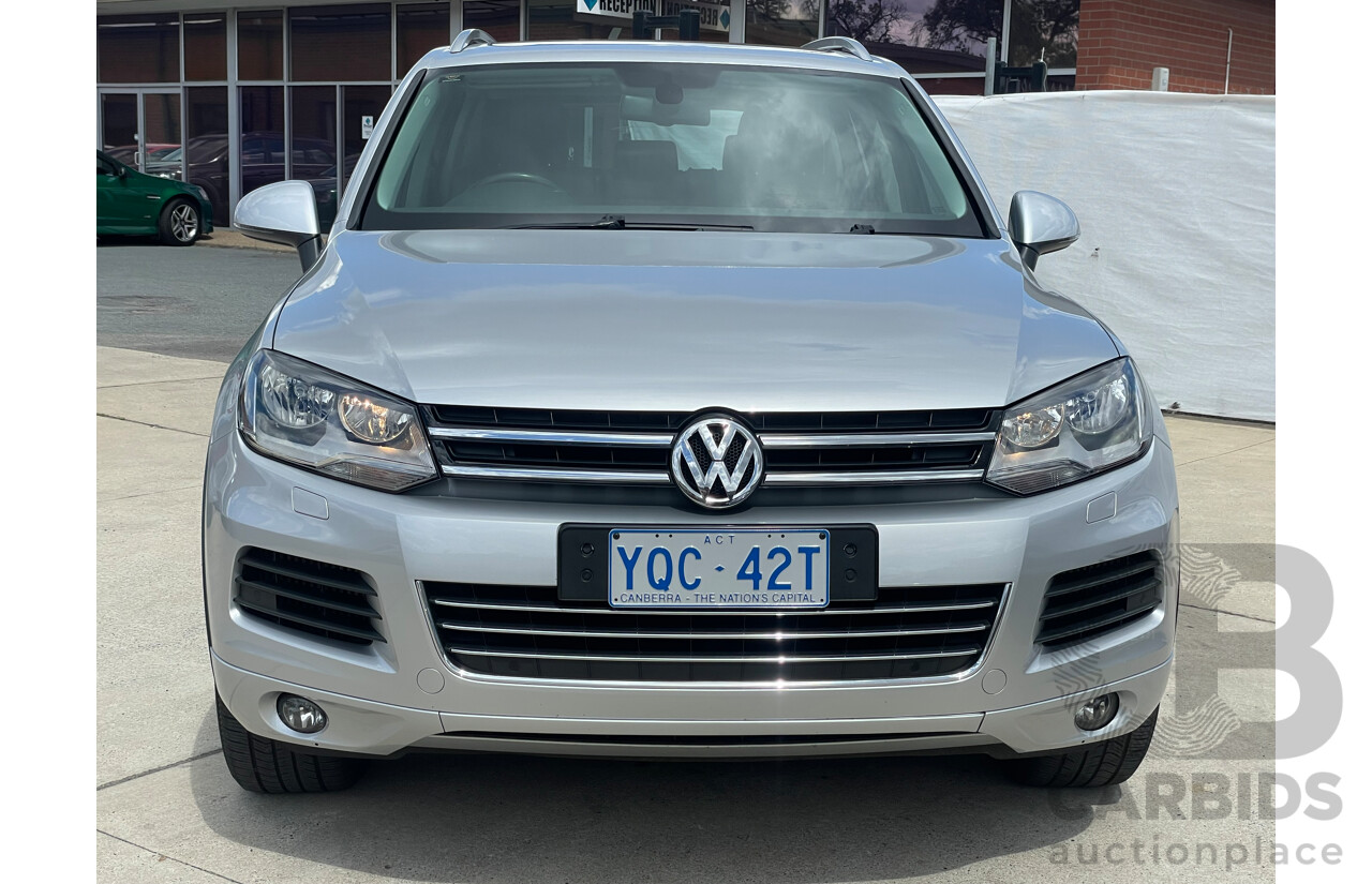 1/2012 Volkswagen Touareg V6 TDI 7P MY12 4d Wagon Silver 3.0L