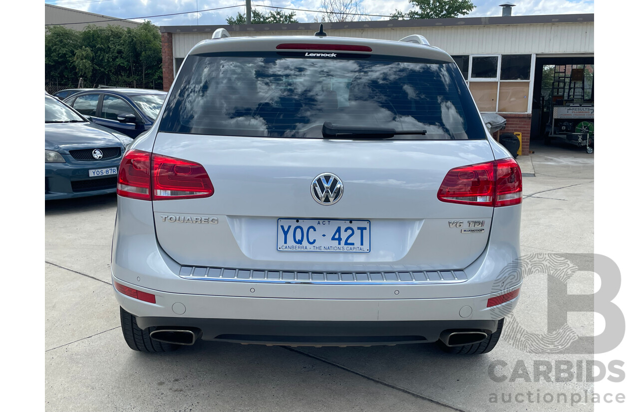 1/2012 Volkswagen Touareg V6 TDI 7P MY12 4d Wagon Silver 3.0L