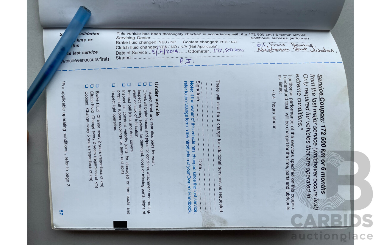 9/2004 Holden Commodore Executive VZ 4d Sedan White 3.6L