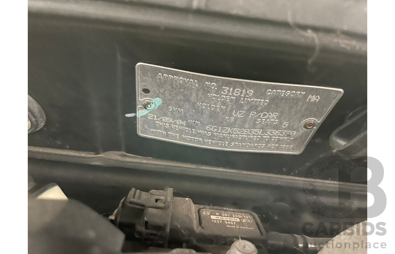 9/2004 Holden Commodore Executive VZ 4d Sedan White 3.6L