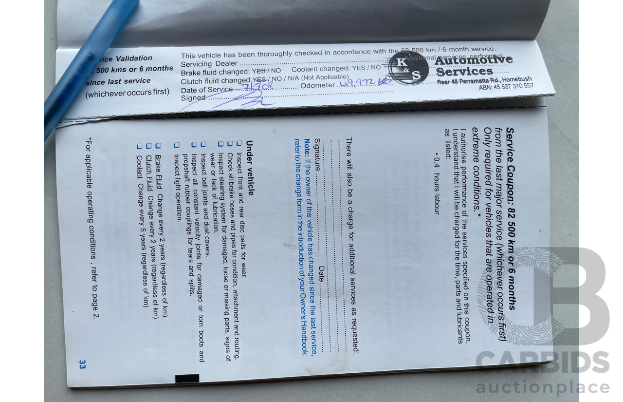 9/2004 Holden Commodore Executive VZ 4d Sedan White 3.6L