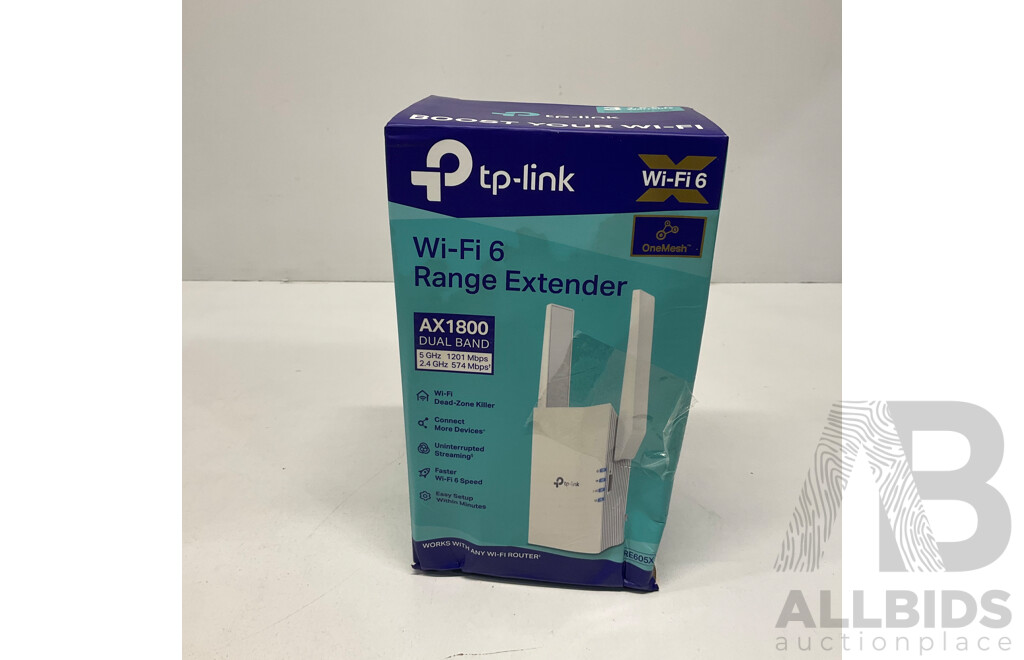 TP-LINK RE605X AX1800 Wi-Fi Range Extender - ORP$129.00
