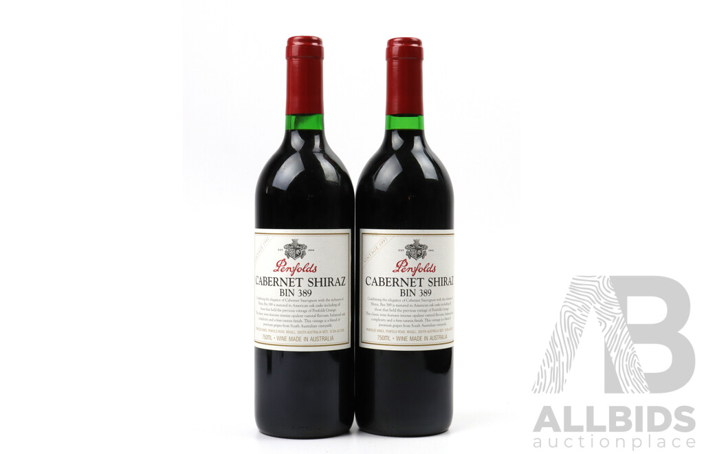 Penfolds Bin 389 Cabernet Shiraz Vintage 1997 X 2