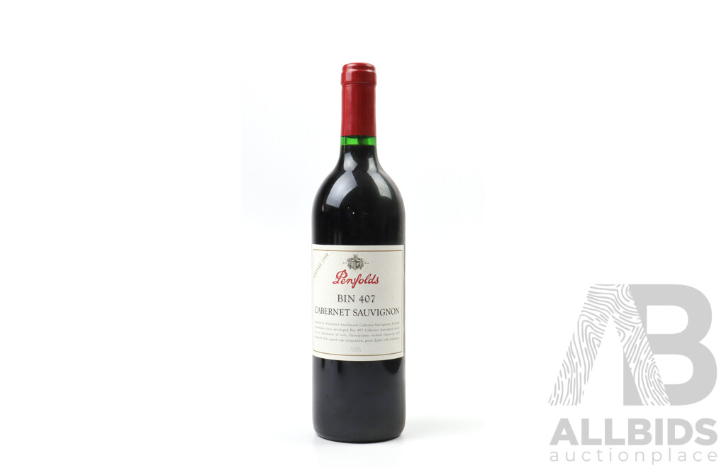 Penfolds Bin 407 Cabernet Sauvignon Vintage 1998