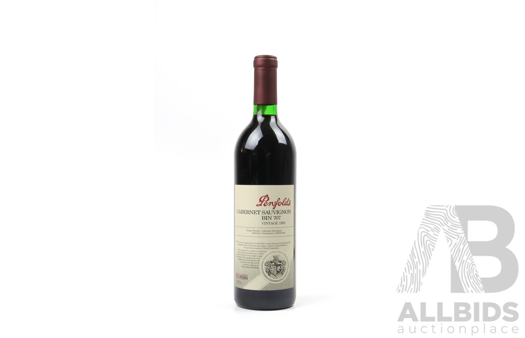 Penfolds Bin 707 Cabernet Sauvignon Vintage 1993