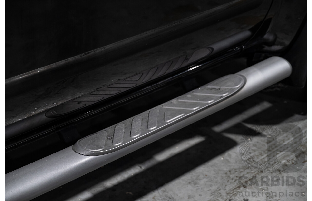 4/2011 Nissan Navara ST-X (4x4) D40 SERIES 4 Dual Cab P/Up Black Turbo Diesel 2.5L