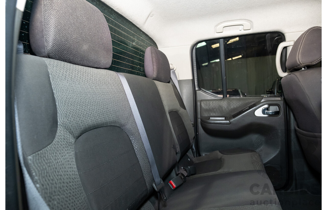 4/2011 Nissan Navara ST-X (4x4) D40 SERIES 4 Dual Cab P/Up Black Turbo Diesel 2.5L