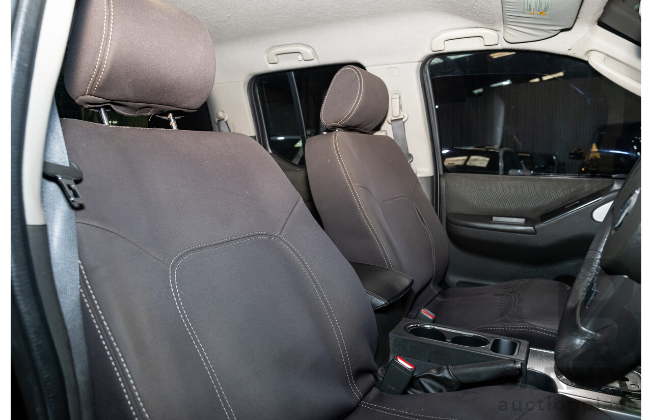 4/2011 Nissan Navara ST-X (4x4) D40 SERIES 4 Dual Cab P/Up Black Turbo Diesel 2.5L