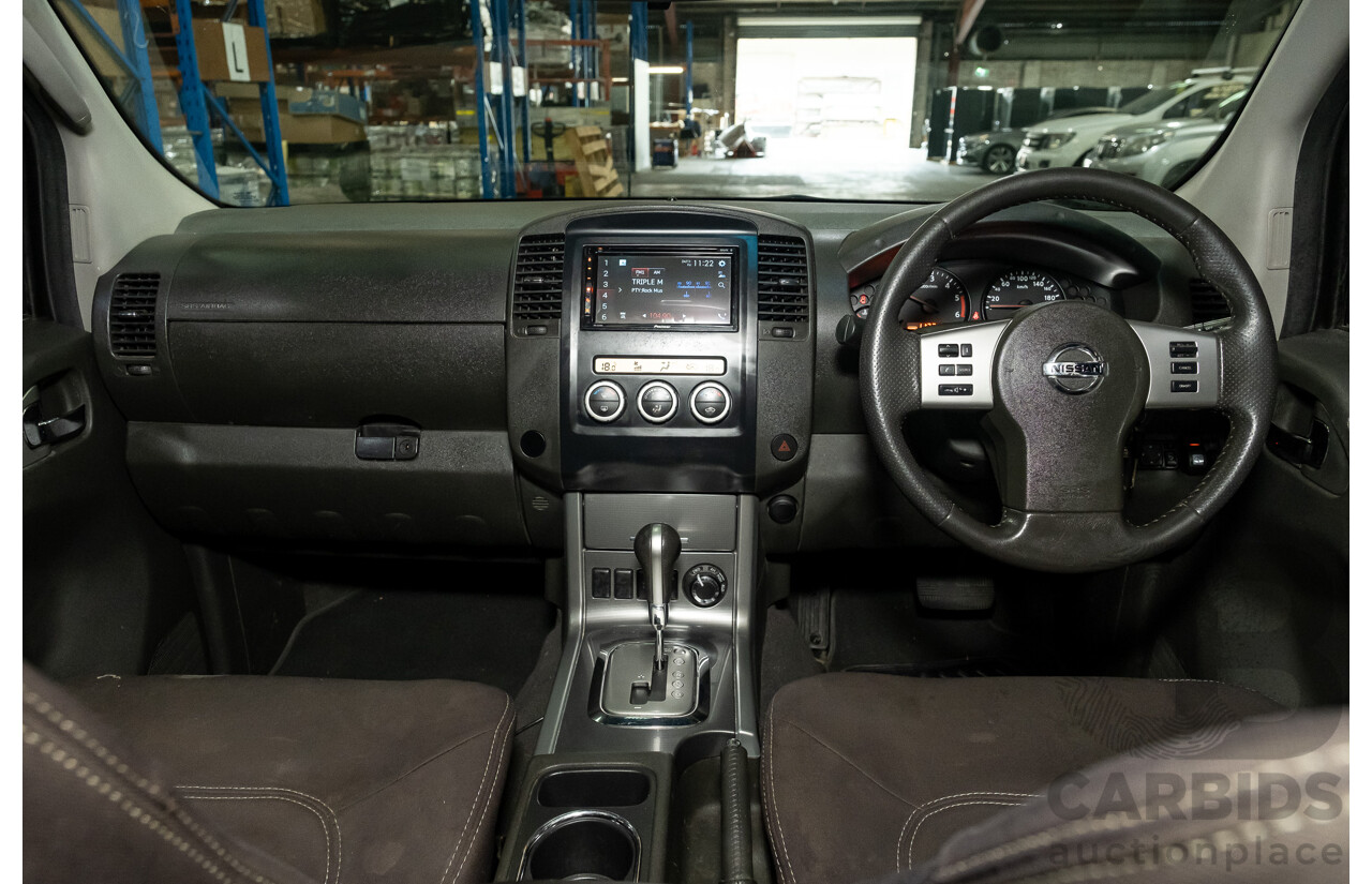 4/2011 Nissan Navara ST-X (4x4) D40 SERIES 4 Dual Cab P/Up Black Turbo Diesel 2.5L