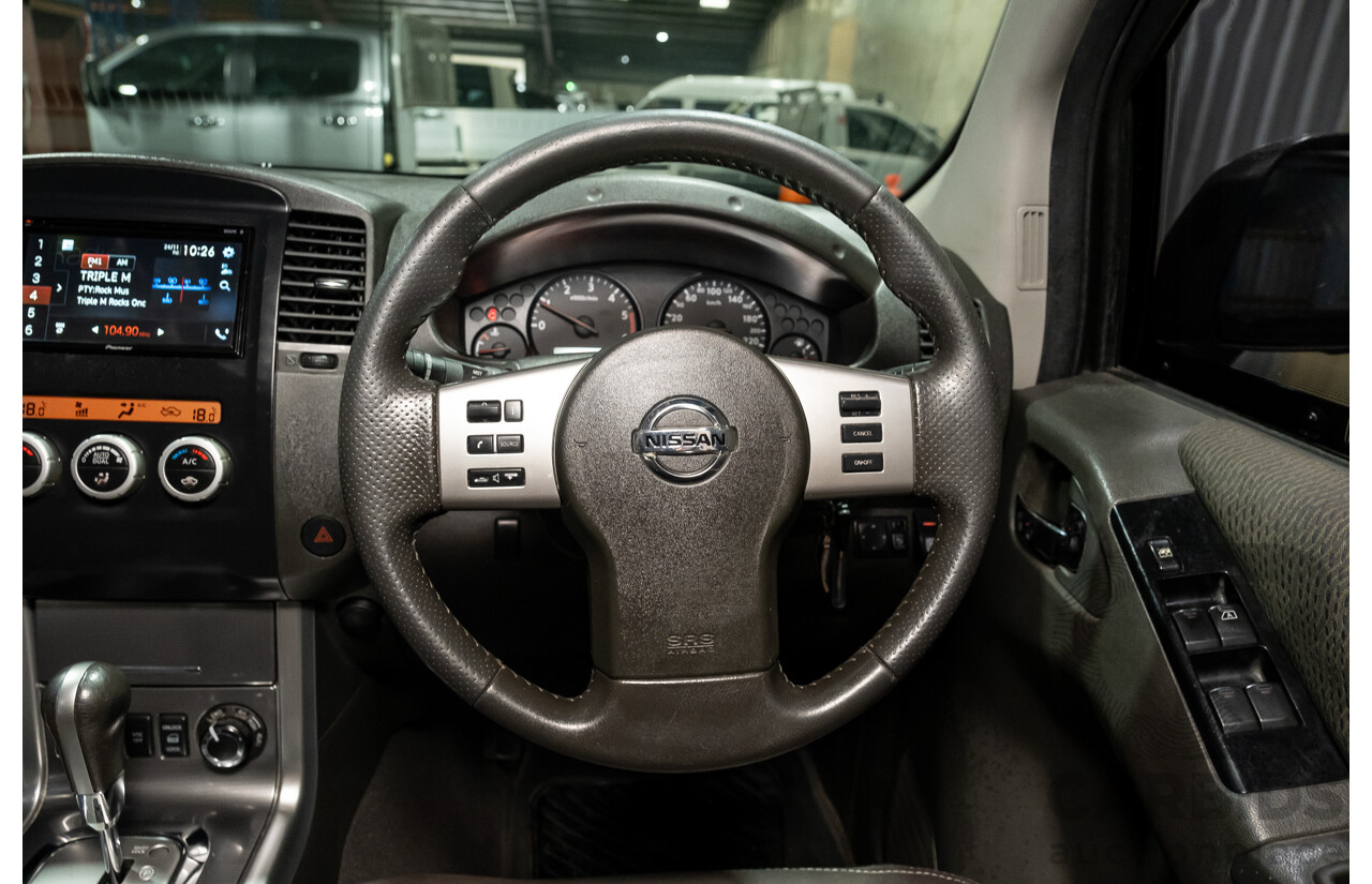 4/2011 Nissan Navara ST-X (4x4) D40 SERIES 4 Dual Cab P/Up Black Turbo Diesel 2.5L