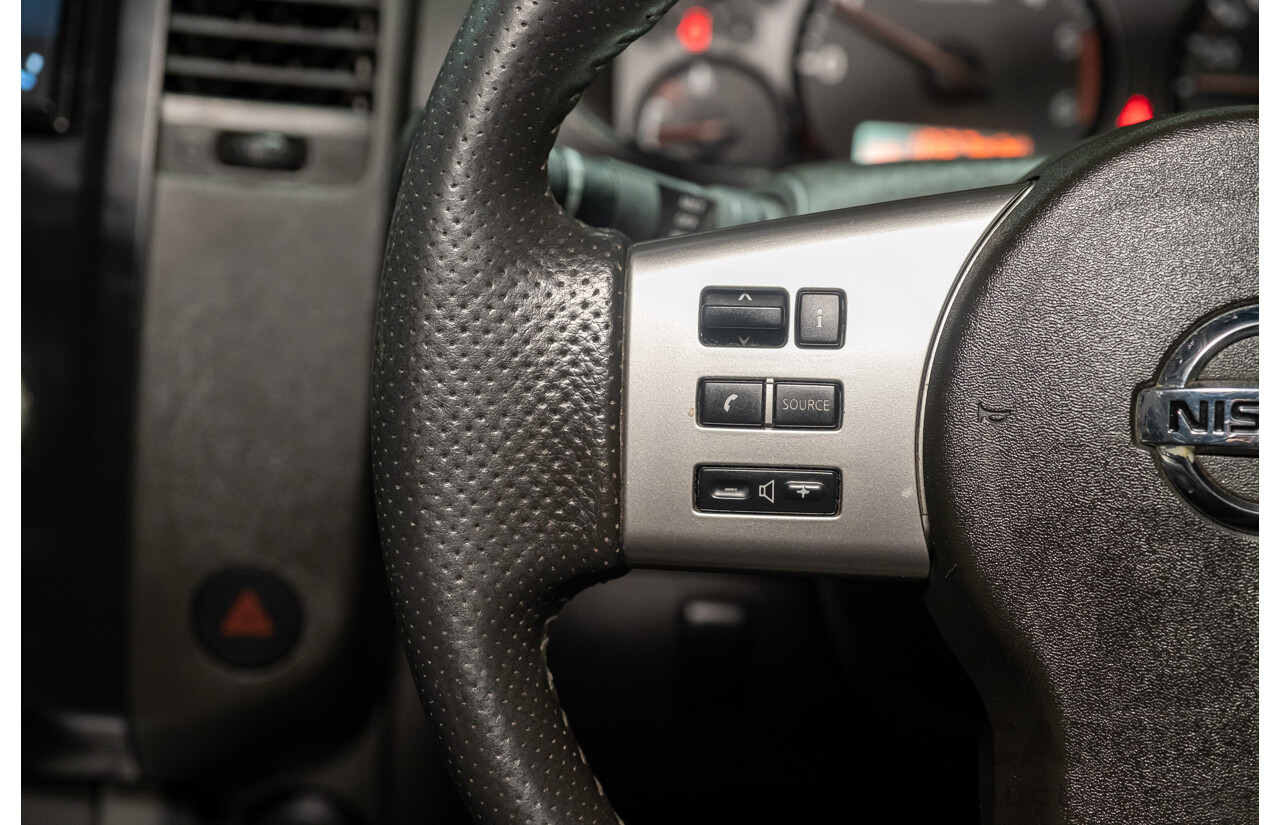 4/2011 Nissan Navara ST-X (4x4) D40 SERIES 4 Dual Cab P/Up Black Turbo Diesel 2.5L