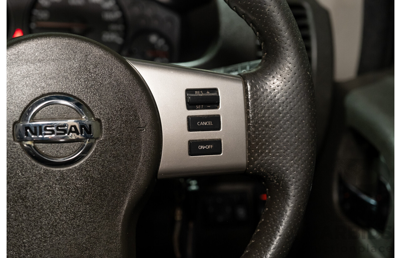 4/2011 Nissan Navara ST-X (4x4) D40 SERIES 4 Dual Cab P/Up Black Turbo Diesel 2.5L