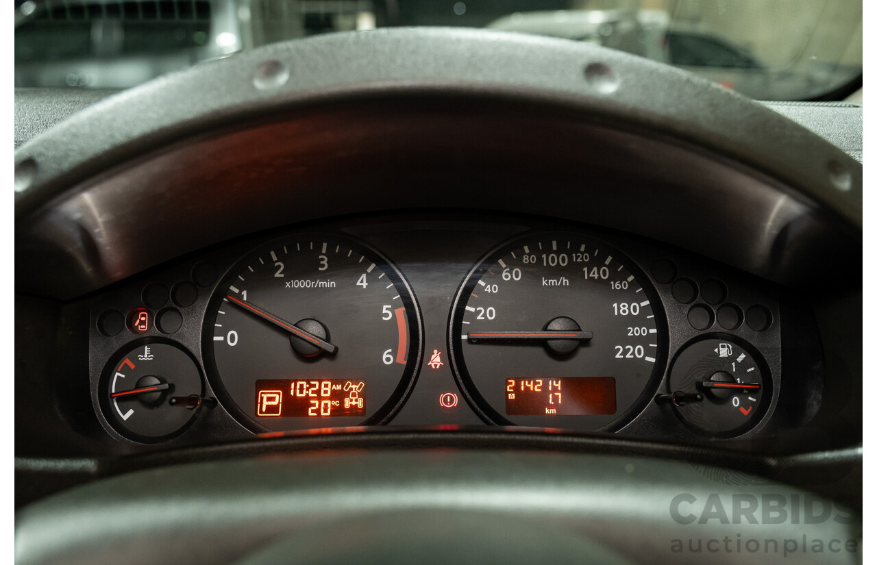 4/2011 Nissan Navara ST-X (4x4) D40 SERIES 4 Dual Cab P/Up Black Turbo Diesel 2.5L