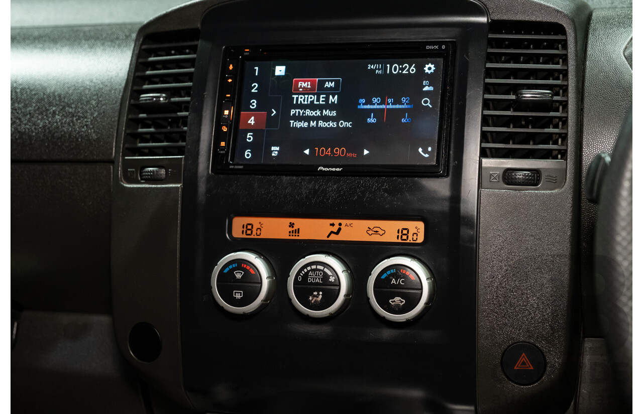 4/2011 Nissan Navara ST-X (4x4) D40 SERIES 4 Dual Cab P/Up Black Turbo Diesel 2.5L