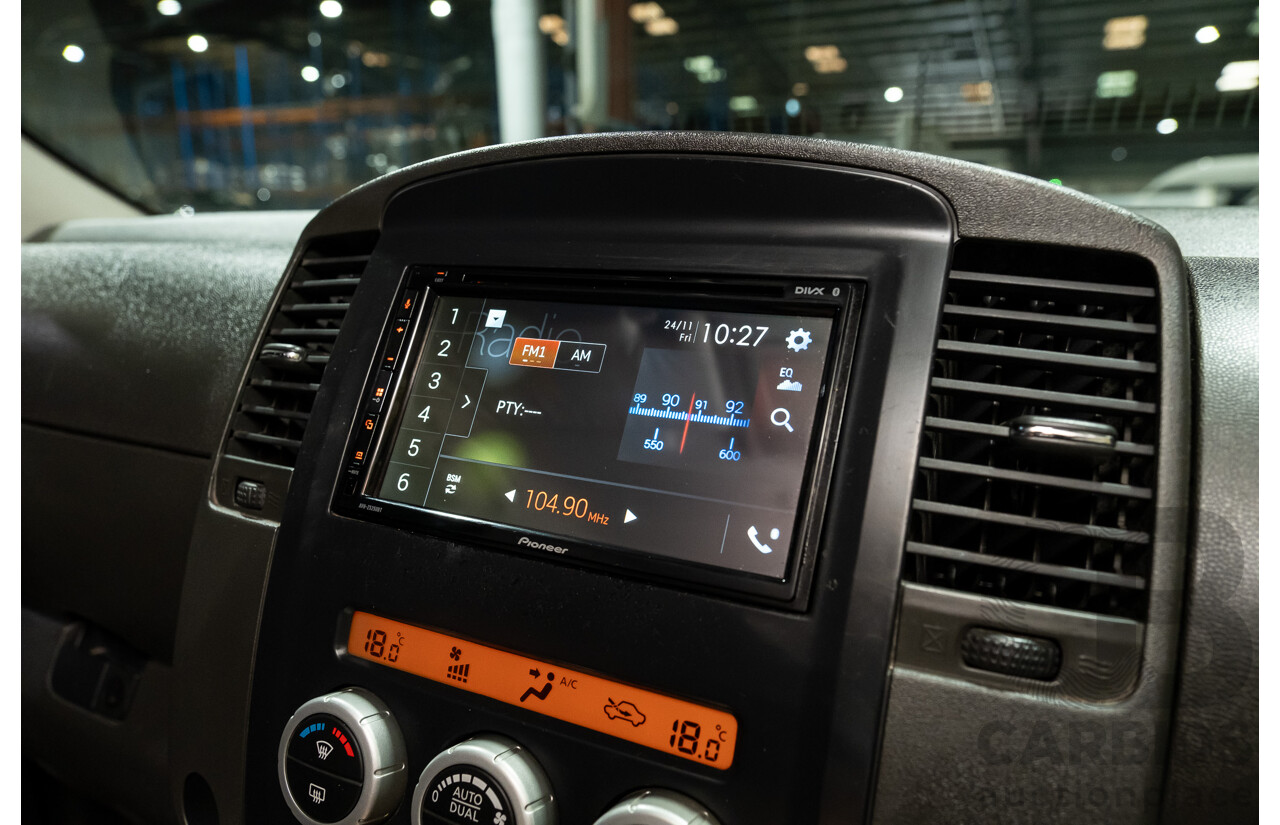 4/2011 Nissan Navara ST-X (4x4) D40 SERIES 4 Dual Cab P/Up Black Turbo Diesel 2.5L