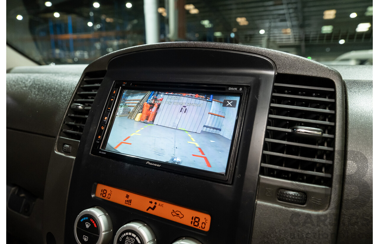 4/2011 Nissan Navara ST-X (4x4) D40 SERIES 4 Dual Cab P/Up Black Turbo Diesel 2.5L