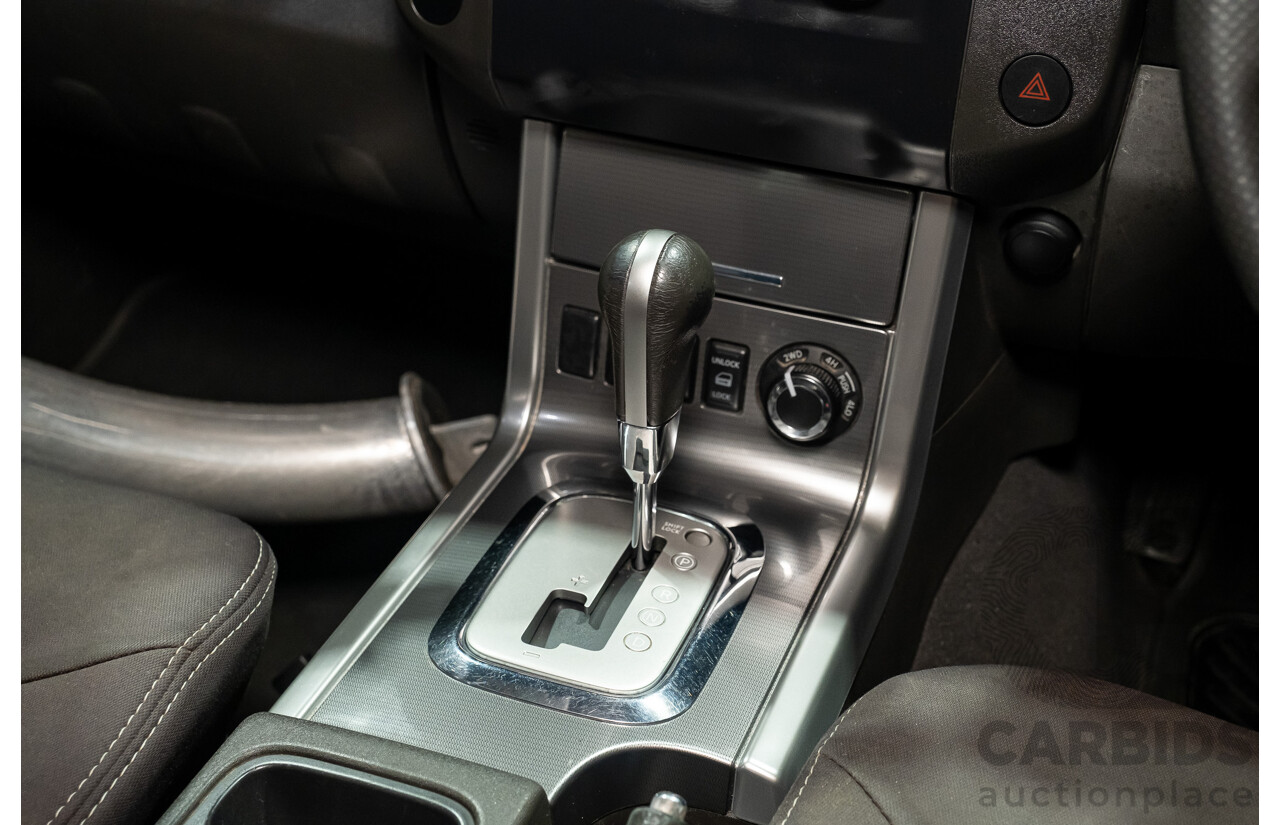 4/2011 Nissan Navara ST-X (4x4) D40 SERIES 4 Dual Cab P/Up Black Turbo Diesel 2.5L