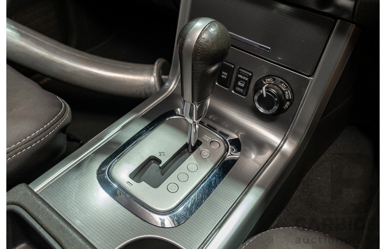 4/2011 Nissan Navara ST-X (4x4) D40 SERIES 4 Dual Cab P/Up Black Turbo Diesel 2.5L