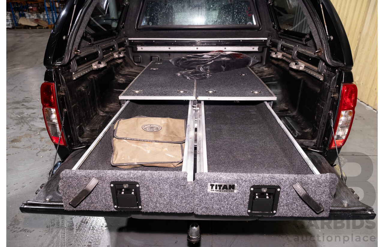 4/2011 Nissan Navara ST-X (4x4) D40 SERIES 4 Dual Cab P/Up Black Turbo Diesel 2.5L