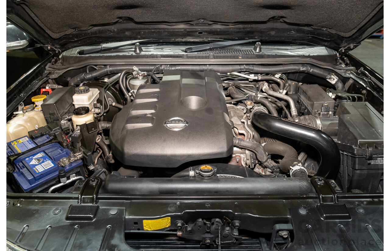 4/2011 Nissan Navara ST-X (4x4) D40 SERIES 4 Dual Cab P/Up Black Turbo Diesel 2.5L