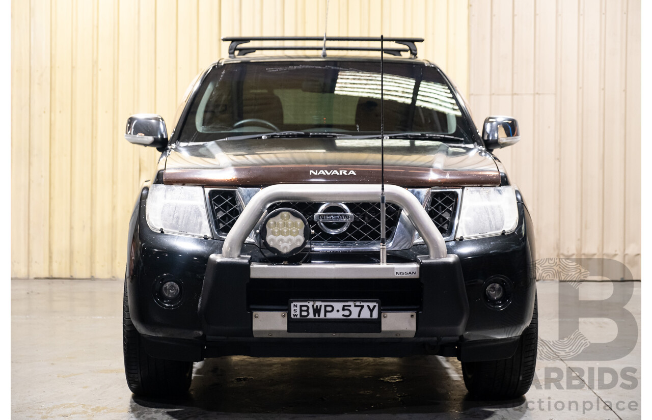4/2011 Nissan Navara ST-X (4x4) D40 SERIES 4 Dual Cab P/Up Black Turbo Diesel 2.5L