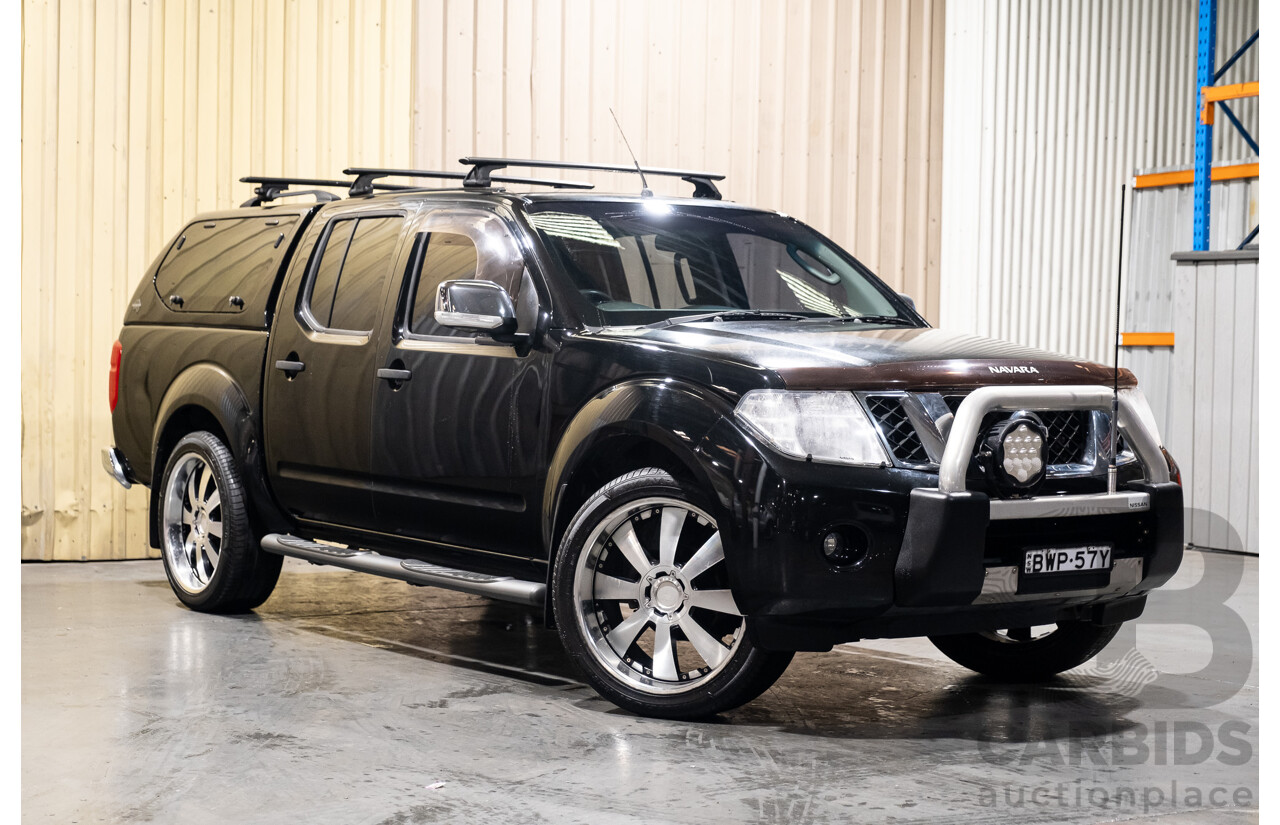 4/2011 Nissan Navara ST-X (4x4) D40 SERIES 4 Dual Cab P/Up Black Turbo Diesel 2.5L