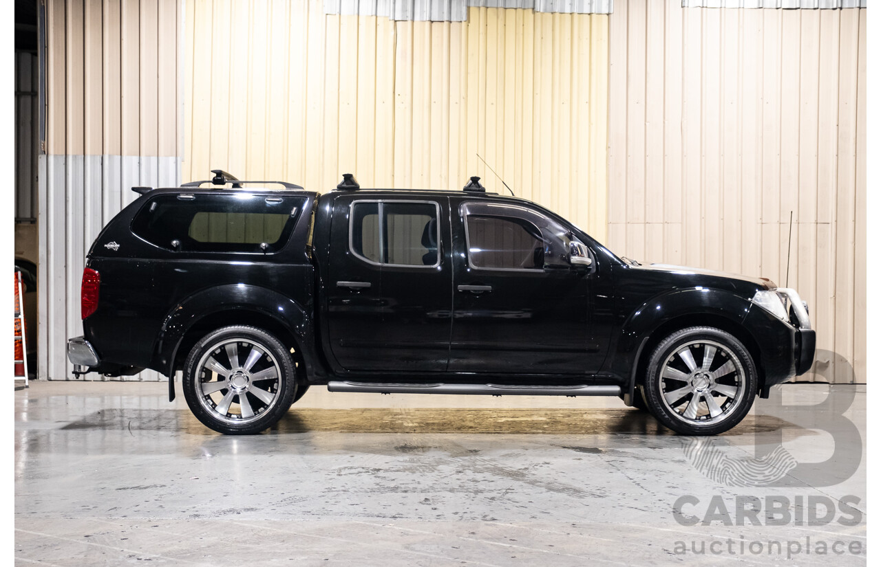 4/2011 Nissan Navara ST-X (4x4) D40 SERIES 4 Dual Cab P/Up Black Turbo Diesel 2.5L