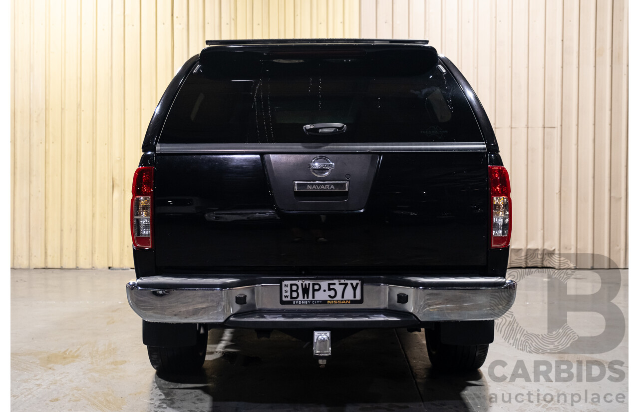 4/2011 Nissan Navara ST-X (4x4) D40 SERIES 4 Dual Cab P/Up Black Turbo Diesel 2.5L