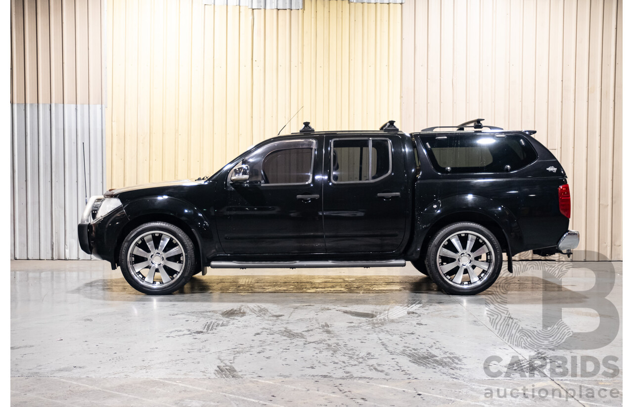 4/2011 Nissan Navara ST-X (4x4) D40 SERIES 4 Dual Cab P/Up Black Turbo Diesel 2.5L