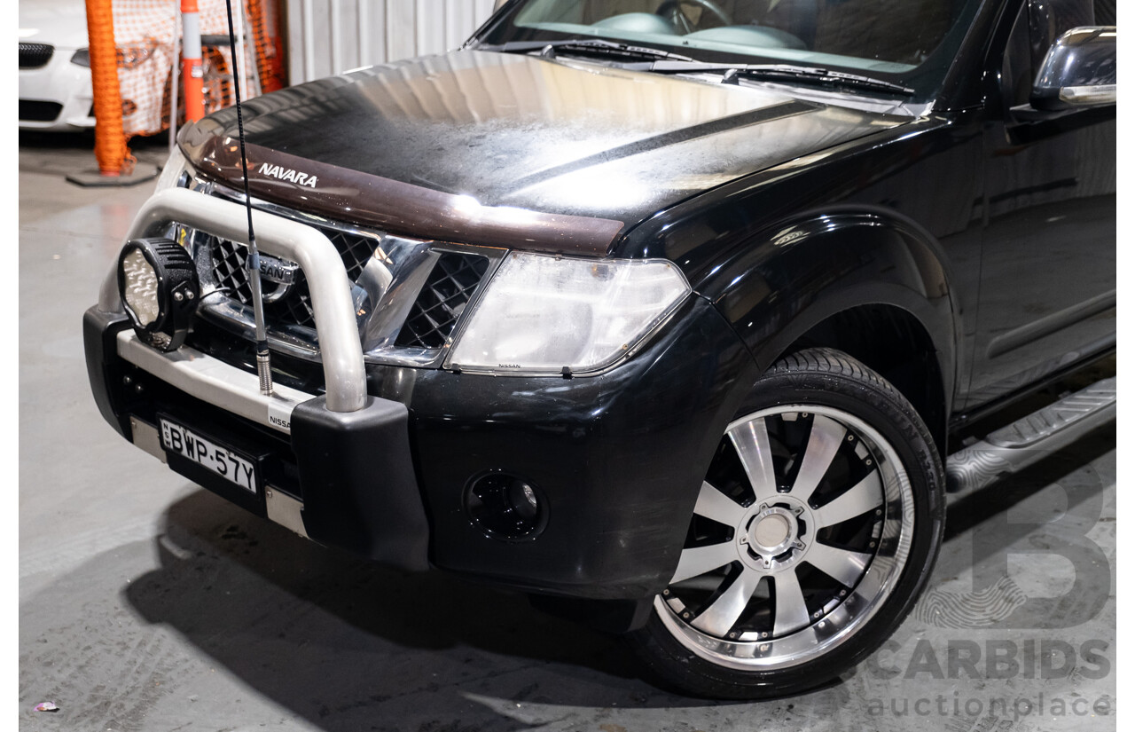 4/2011 Nissan Navara ST-X (4x4) D40 SERIES 4 Dual Cab P/Up Black Turbo Diesel 2.5L