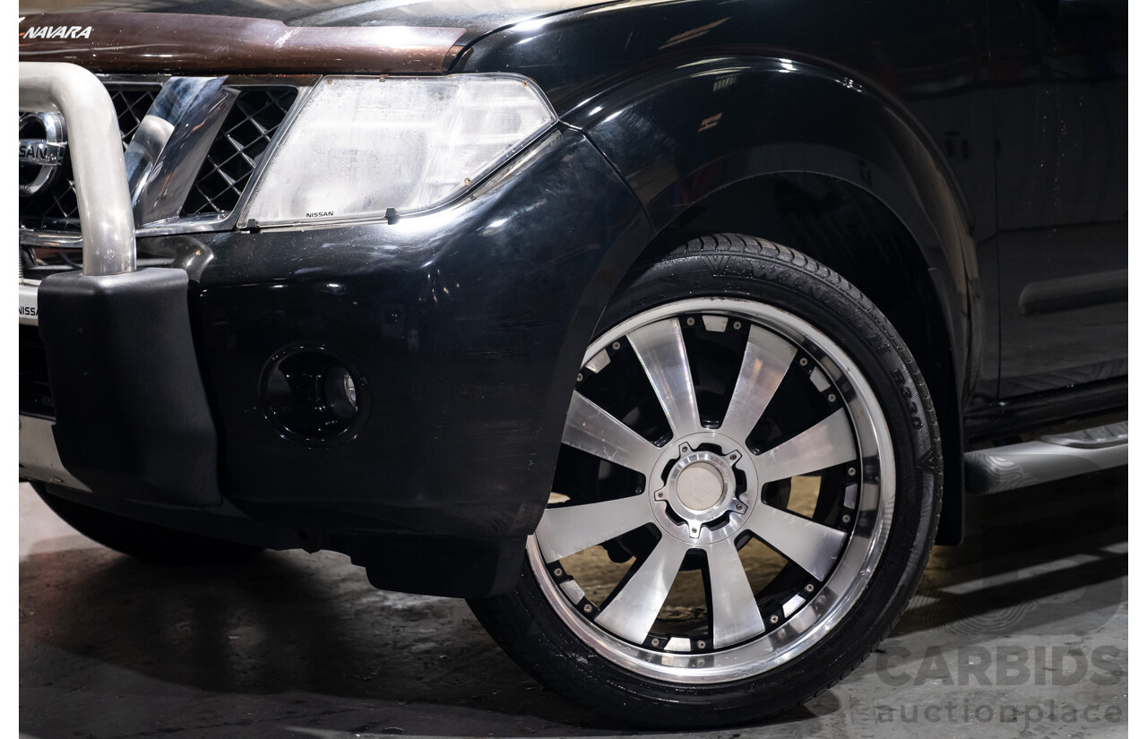 4/2011 Nissan Navara ST-X (4x4) D40 SERIES 4 Dual Cab P/Up Black Turbo Diesel 2.5L