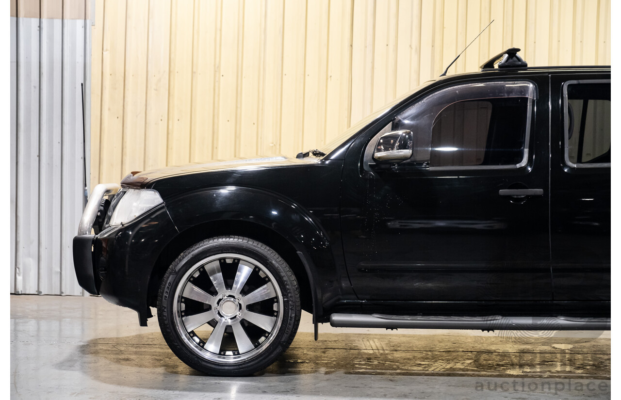 4/2011 Nissan Navara ST-X (4x4) D40 SERIES 4 Dual Cab P/Up Black Turbo Diesel 2.5L