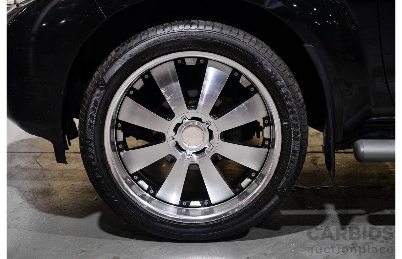 4/2011 Nissan Navara ST-X (4x4) D40 SERIES 4 Dual Cab P/Up Black Turbo Diesel 2.5L