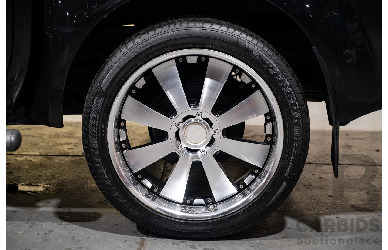 4/2011 Nissan Navara ST-X (4x4) D40 SERIES 4 Dual Cab P/Up Black Turbo Diesel 2.5L