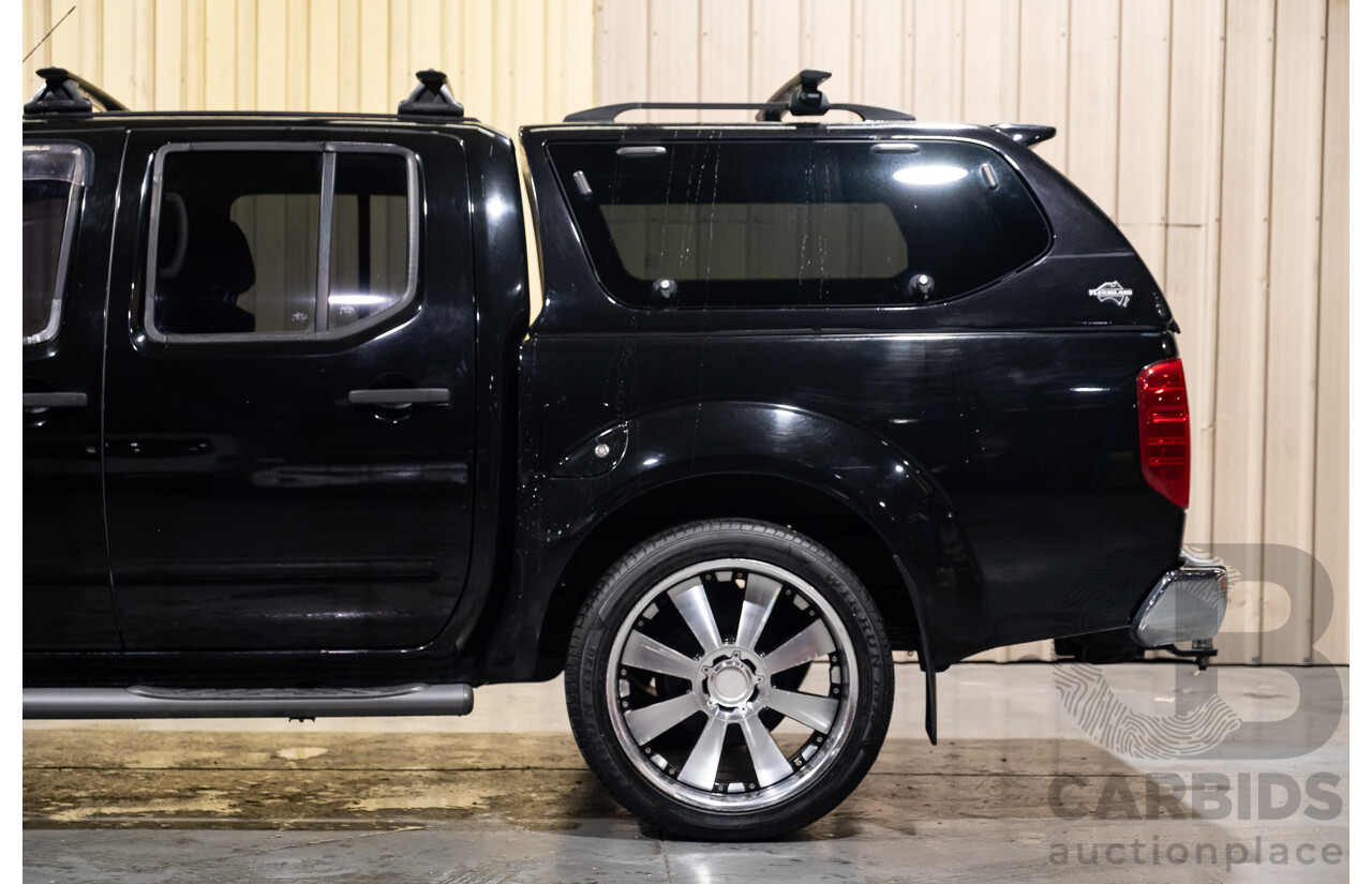 4/2011 Nissan Navara ST-X (4x4) D40 SERIES 4 Dual Cab P/Up Black Turbo Diesel 2.5L