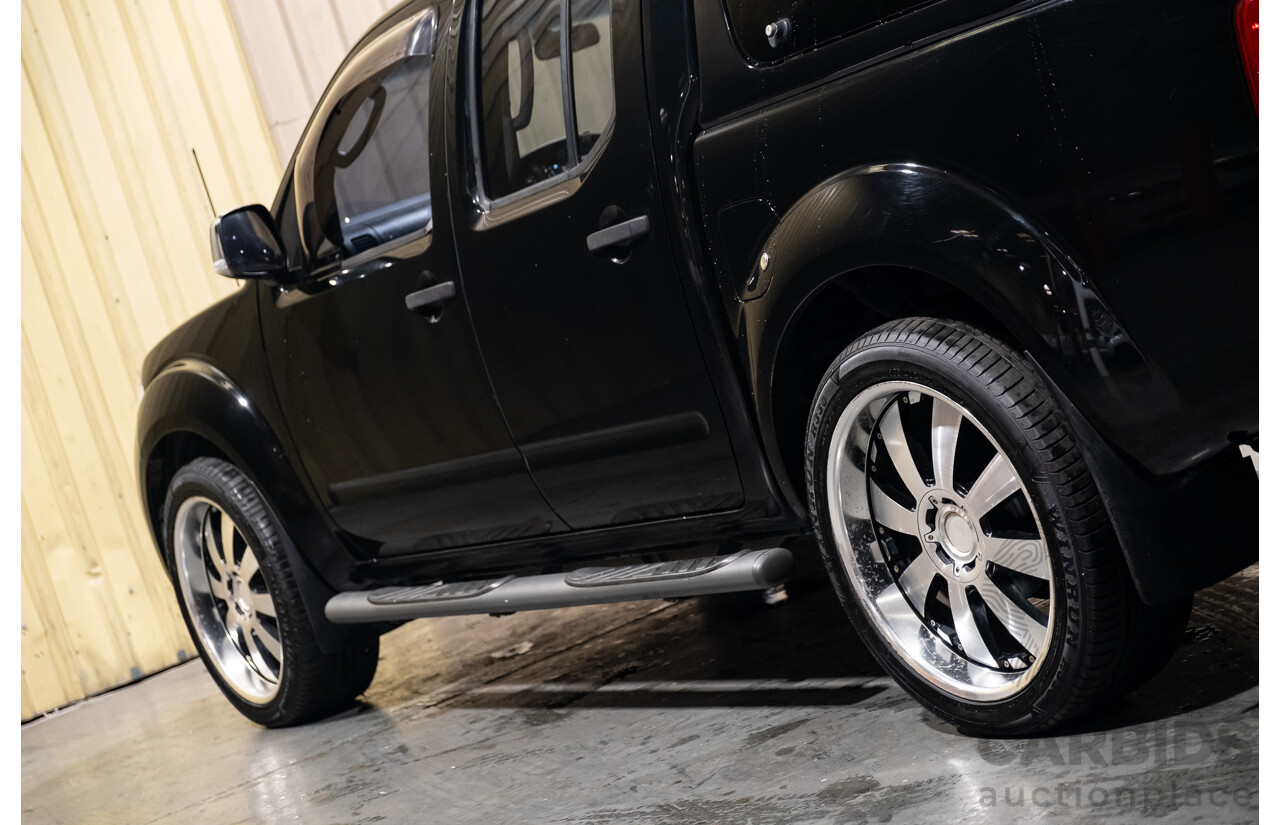4/2011 Nissan Navara ST-X (4x4) D40 SERIES 4 Dual Cab P/Up Black Turbo Diesel 2.5L