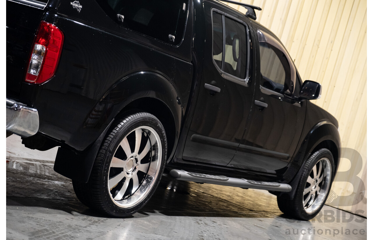4/2011 Nissan Navara ST-X (4x4) D40 SERIES 4 Dual Cab P/Up Black Turbo Diesel 2.5L