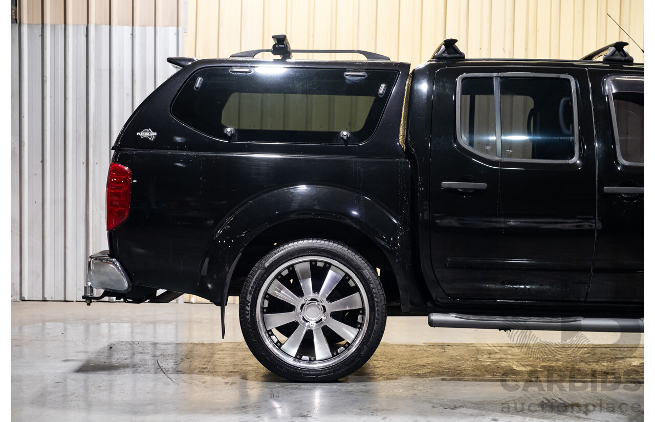 4/2011 Nissan Navara ST-X (4x4) D40 SERIES 4 Dual Cab P/Up Black Turbo Diesel 2.5L