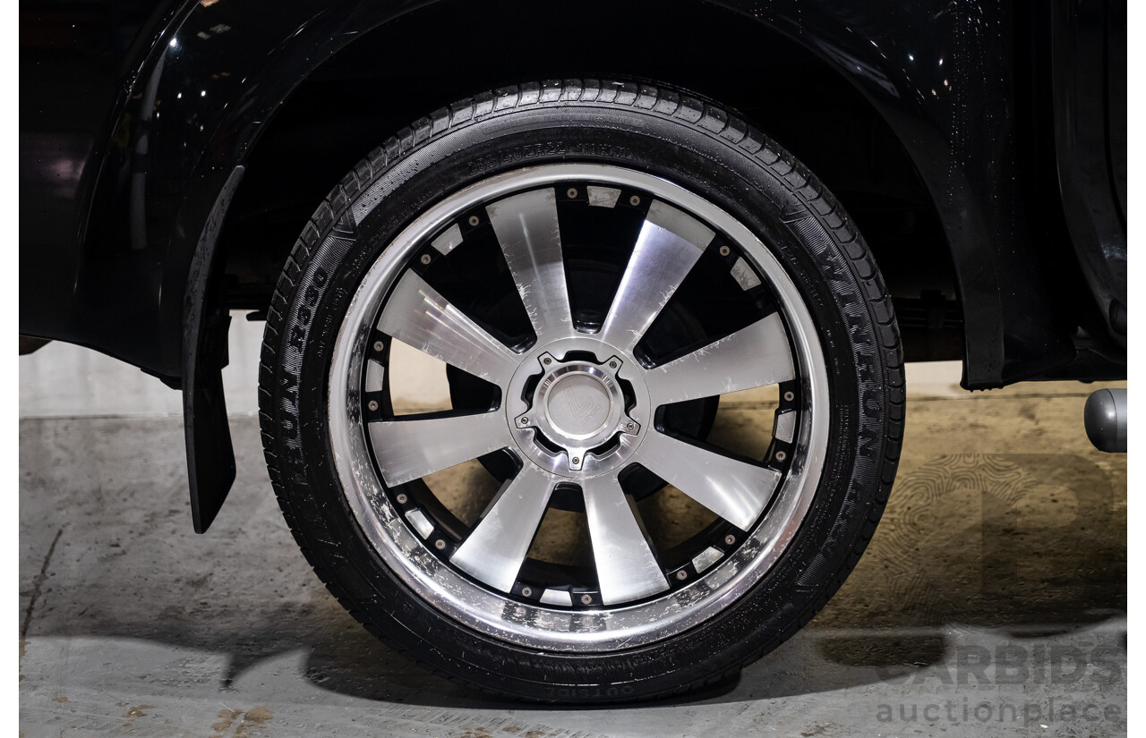 4/2011 Nissan Navara ST-X (4x4) D40 SERIES 4 Dual Cab P/Up Black Turbo Diesel 2.5L