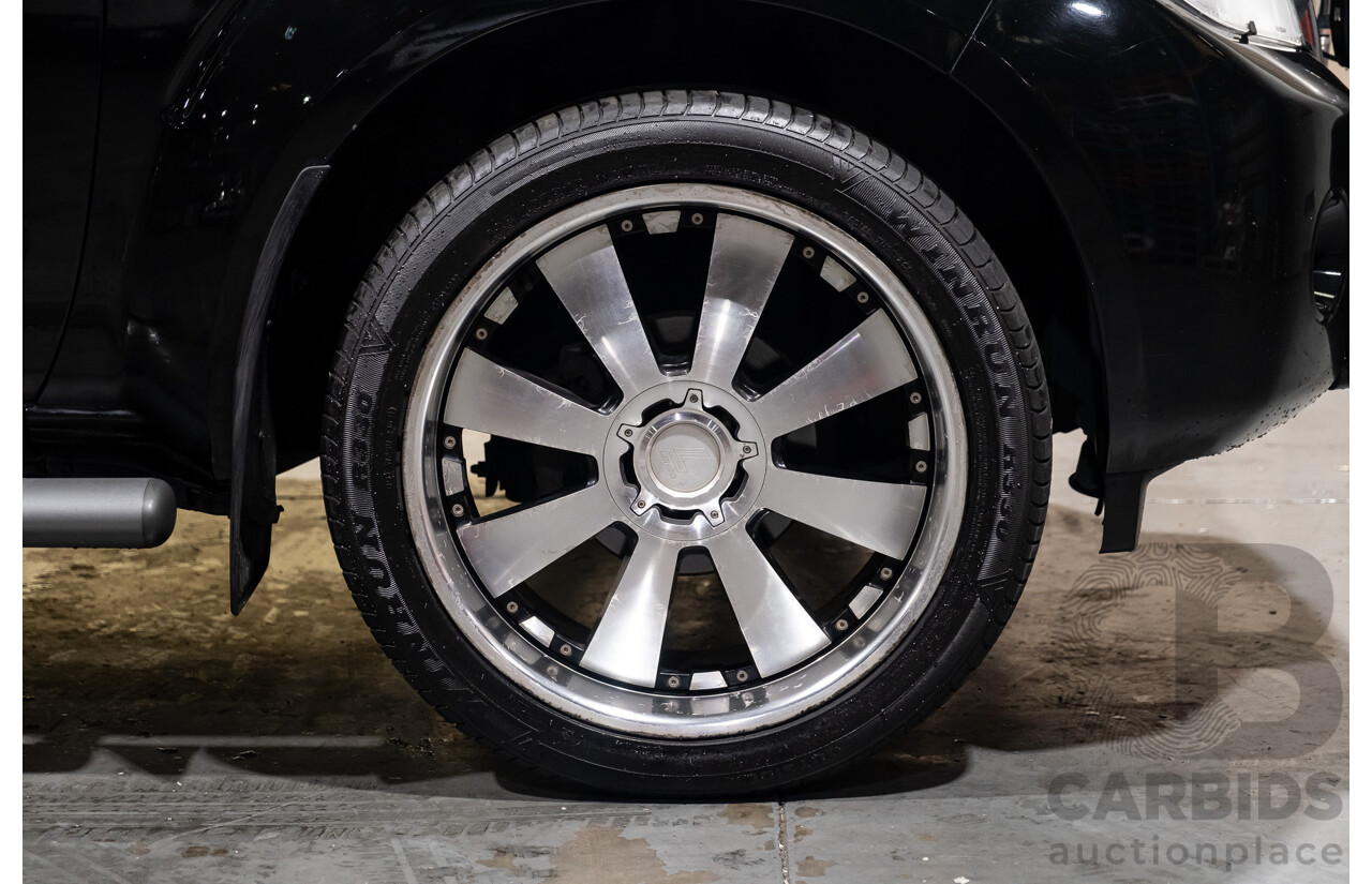 4/2011 Nissan Navara ST-X (4x4) D40 SERIES 4 Dual Cab P/Up Black Turbo Diesel 2.5L