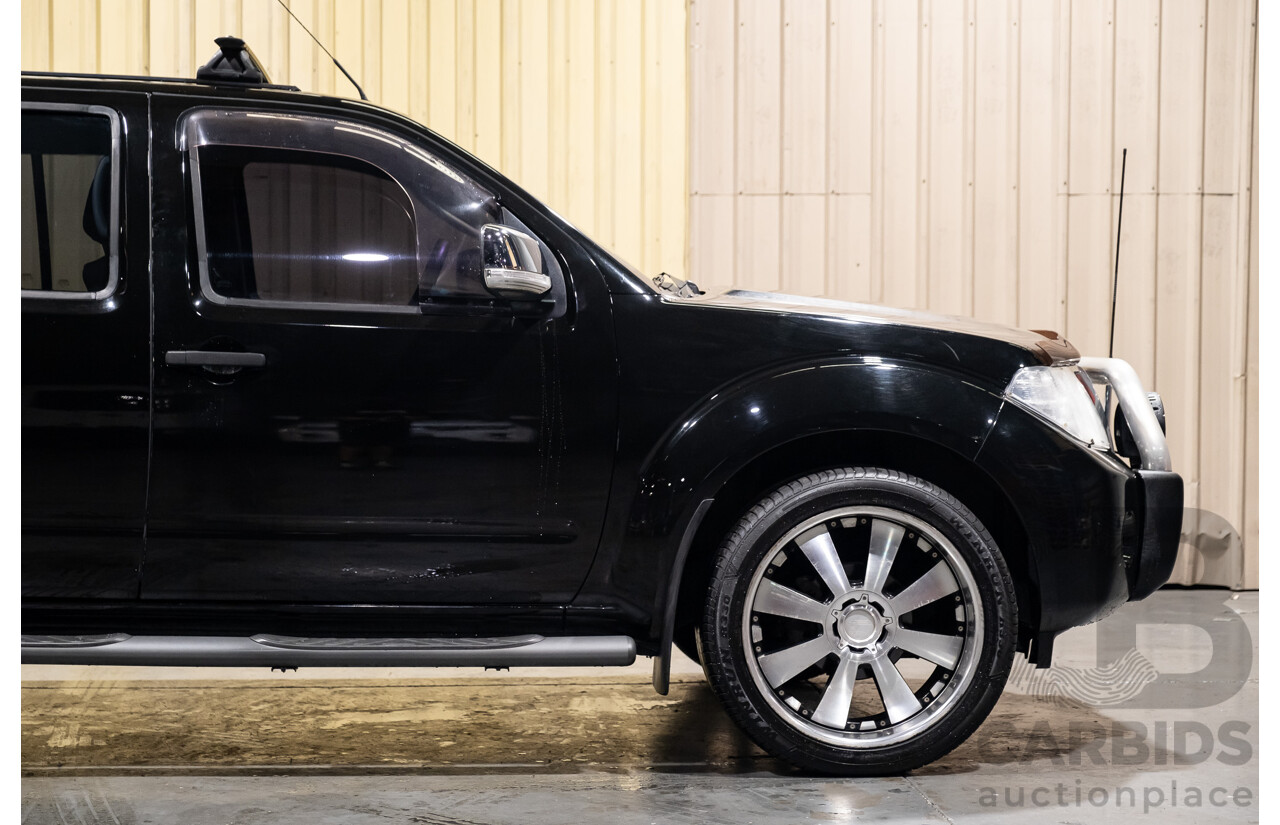 4/2011 Nissan Navara ST-X (4x4) D40 SERIES 4 Dual Cab P/Up Black Turbo Diesel 2.5L