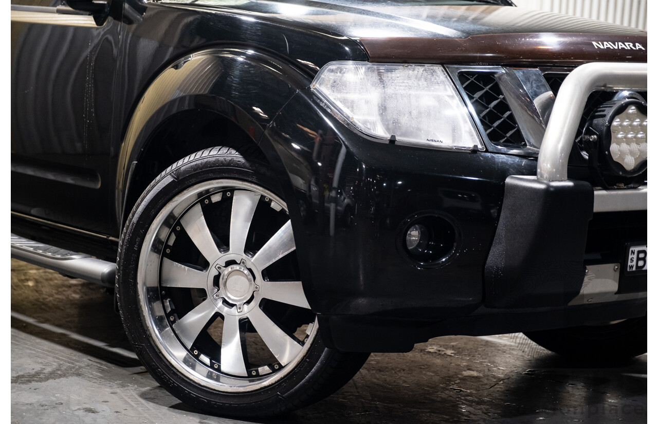 4/2011 Nissan Navara ST-X (4x4) D40 SERIES 4 Dual Cab P/Up Black Turbo Diesel 2.5L
