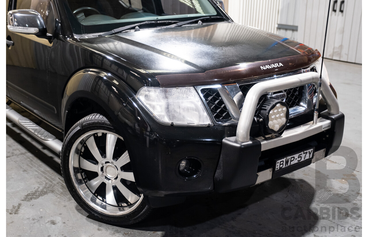 4/2011 Nissan Navara ST-X (4x4) D40 SERIES 4 Dual Cab P/Up Black Turbo Diesel 2.5L