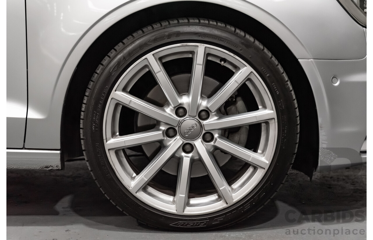 5/2014 Audi A3 1.8 TFSI Ambition Quattro (AWD) 8V MY14 4d Sedan Metallic Silver Turbo 1.8L