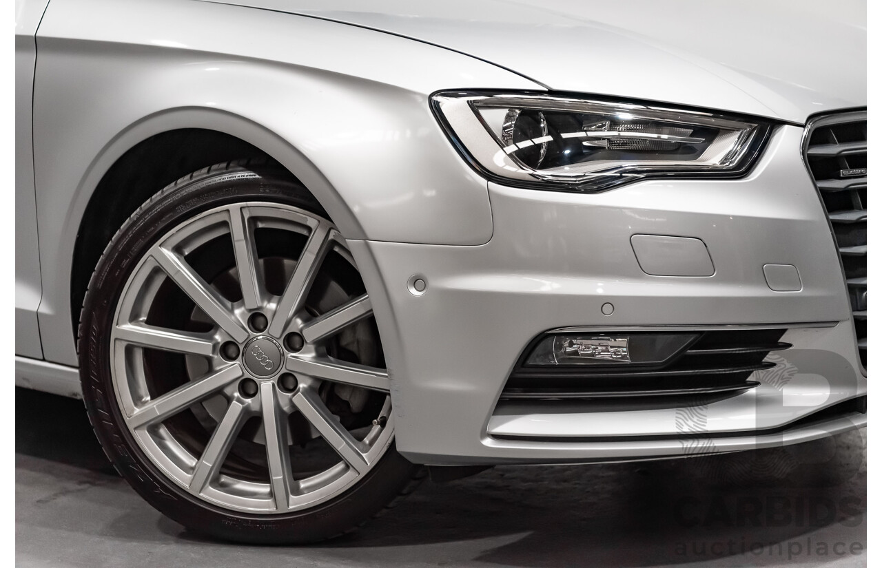 5/2014 Audi A3 1.8 TFSI Ambition Quattro (AWD) 8V MY14 4d Sedan Metallic Silver Turbo 1.8L