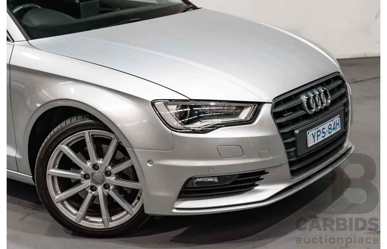 5/2014 Audi A3 1.8 TFSI Ambition Quattro (AWD) 8V MY14 4d Sedan Metallic Silver Turbo 1.8L