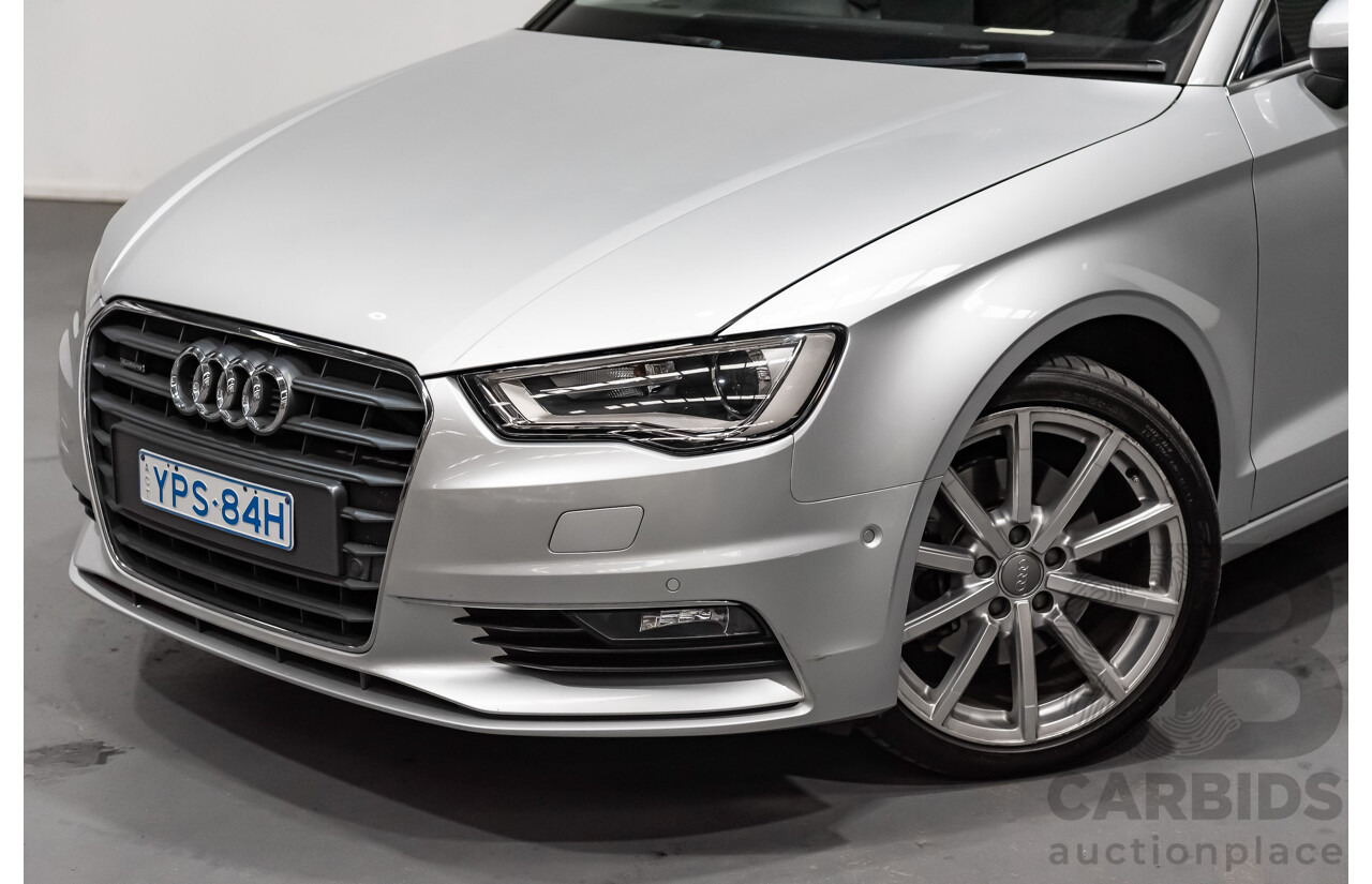 5/2014 Audi A3 1.8 TFSI Ambition Quattro (AWD) 8V MY14 4d Sedan Metallic Silver Turbo 1.8L